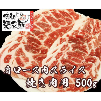 【ふるさと納税】南部福来豚 肩ロース肉 スライス(焼き肉用)500g【配送不可地域：離島】【1660881】