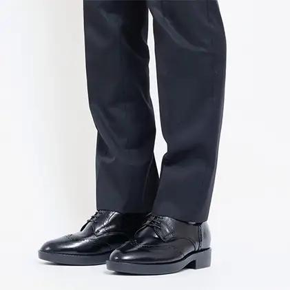 シークレットシューズ ウイング 黒 シークレットシューズ 23.5cm