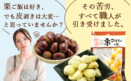 栗ご飯の素 3袋 国産 冷凍 生栗そのまま | 栗ご飯