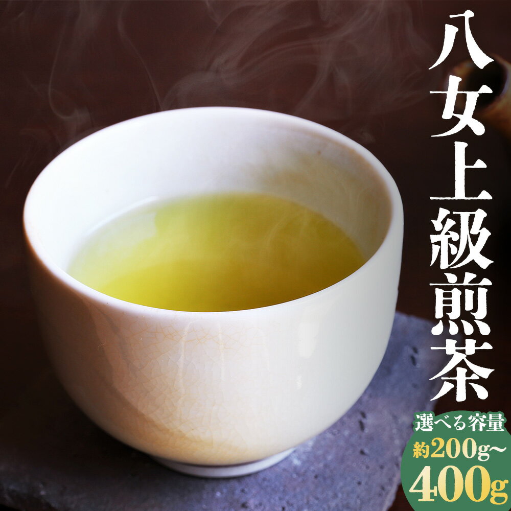 【ふるさと納税】八女上級煎茶 ( 約200g / 約300g / 約400g ) ＜選べる内容量＞ 八女茶 茶葉 お茶 煎茶 緑茶 日本茶 飲み物 国産 福岡県産 九州産 送料無料