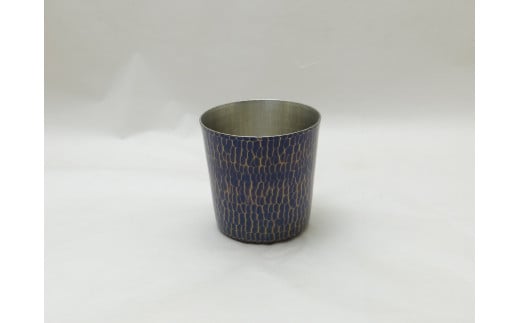 純銅青被き仕上げ手打ち鎚目ロックカップ FC035069