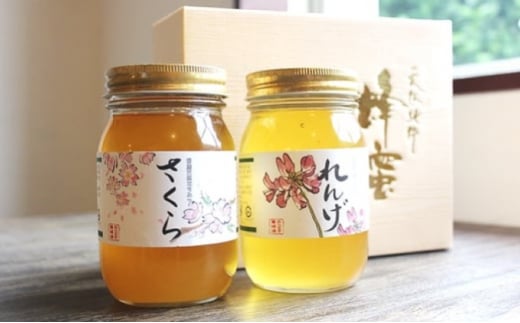 はちみつ 国産 天然 純はちみつ 600g×2本 さくら&れんげ ハチミツ 蜂蜜