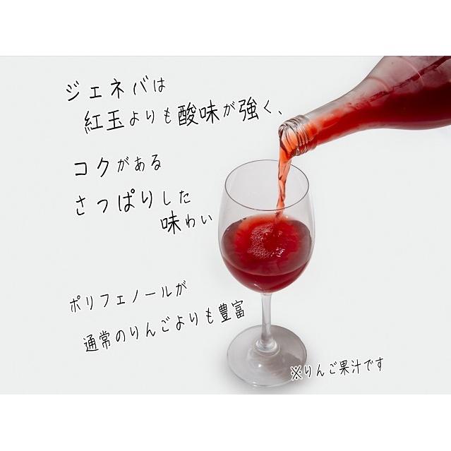 風丸農場 赤いりんごのジュース 無添加 青森県産 720ml×2本セット_イメージ3