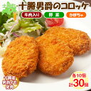 【ふるさと納税】コロッケ 北海道産 3種セット 30個 冷凍食品 十勝男爵 ジャガイモ じゃがいも 北海道 野菜 カボチャ 冷凍 大容量 自宅用 家庭用 家族 お弁当 まとめ買い 詰め合わせ 詰合 ギフト 贈り物 お取り寄せ 送料無料 十勝 士幌町 9000円