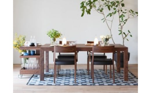 CARAMELLA Dining Table 91196 walnut