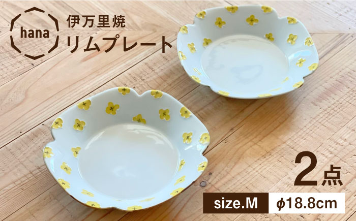 hana リムプレートMサイズ 徳七窯 24to3 / 伊万里焼 / 佐賀県 / 株式会社西富陶磁器 [41APCJ008]