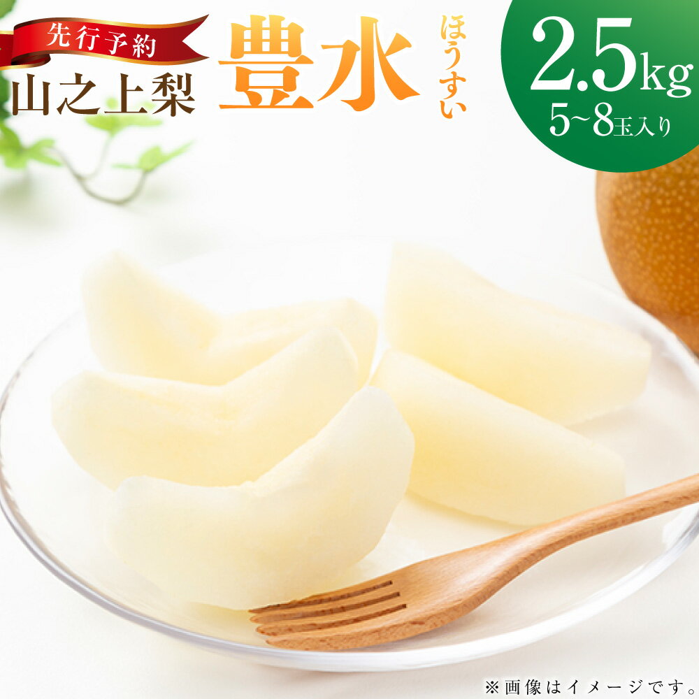 【ふるさと納税】【レビューキャンペーン対象商品】《先行予約》「丸坂山田農園」山之上梨 豊水 1箱 約2.5kg（5～8玉） | 梨 ナシ なし くだもの 果物 果実 フルーツ 冷蔵 岐阜県産 国産 岐阜県 美濃加茂市 送料無料 【2025年8月下旬～9月上旬発送予定】
