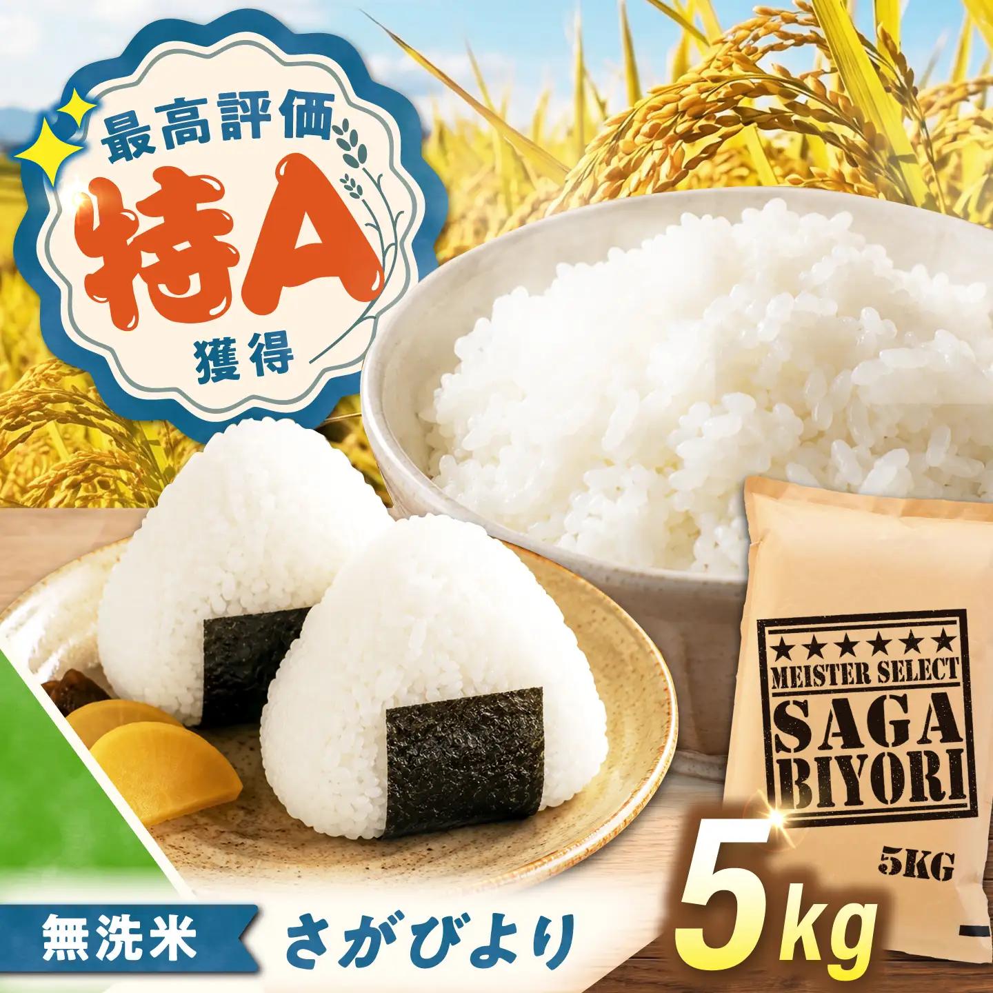 無洗米 さがびより 5kg（5kg×1袋） 無洗米 お米 白米 精米 佐賀県産 米 /大塚米穀店[UFE001]