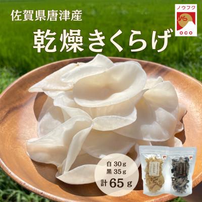ふるさと納税 唐津市 【ノウフクJAS認証】佐賀県唐津市産 乾燥きくらげ(しろかがみ30g・くろかがみ35g)