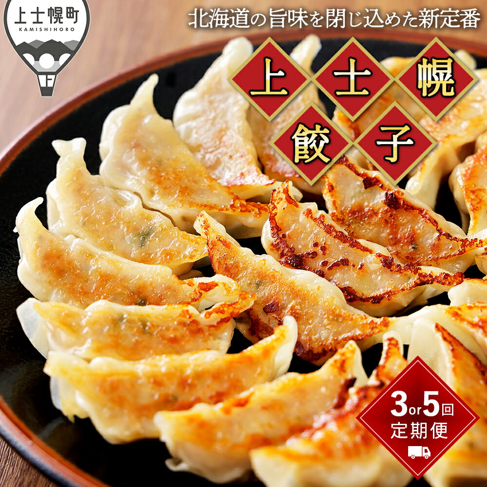 【ふるさと納税】餃子 上士幌餃子 定期便 選べる2コース（3回 or 5回） ギョウザ ギョーザ 国産 北海道産 十勝産SPF豚使用 冷凍生餃子 お惣菜 中華 点心 お取り寄せ レビューキャンペーン対象品 ※オンライン申請対応