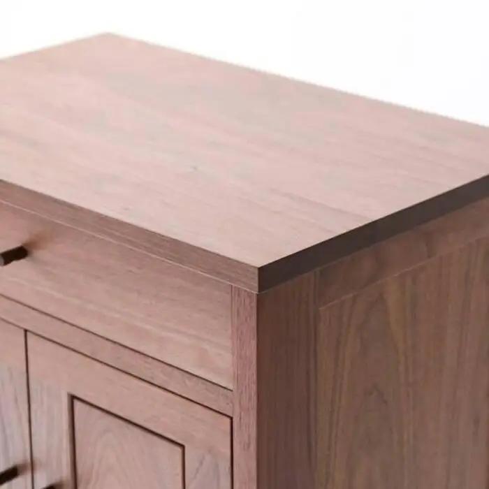 旭川家具　山室家具製作所　プロトNo.621キャビネット60　ウォールナット 【 国産 無垢 インテリア 木製 収納 ナチュラル キャビネット チェスト リビング ダイニング 北海道 】 _01966