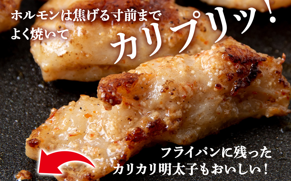 明太子入り 味付けジンギスカン ホルモン 各6パック 計12パック＜肉の山本＞ 北海道 ラム肉 羊肉 豚肉 焼肉　CD011_イメージ3