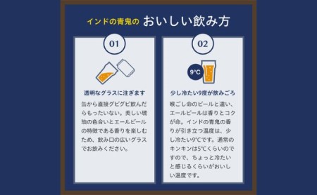 インドの青鬼（24缶）クラフトビール お酒 地ビール アルコール 虜 ホップ 苦味 深いコク 華やか 香り 熱狂的 受賞 