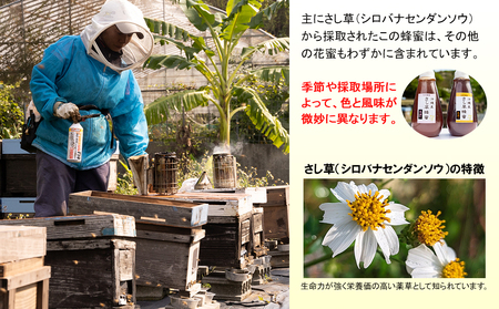 純粋蜂蜜　沖縄産　さし草蜂蜜　秋採り　250g　南風原町採取