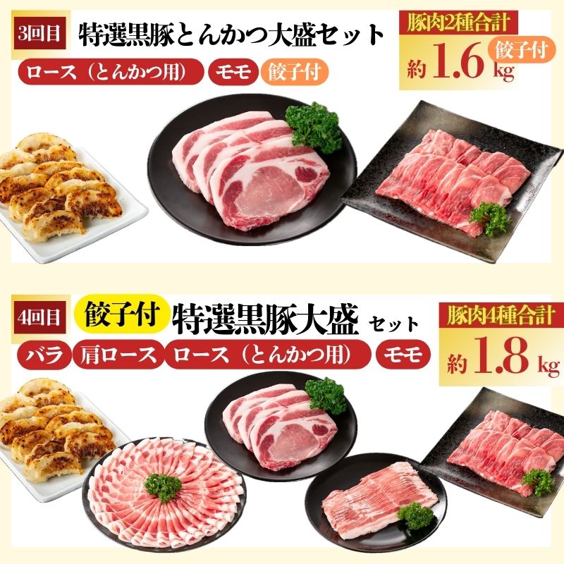 【E02007】『かごしま黒豚ふるさと定期便』バラエティーセットB・5回_イメージ3