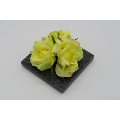 ふるさと納税 岡崎市 咲く石シリーズ『pretty-flowers』黄色の小バラ |  | 02