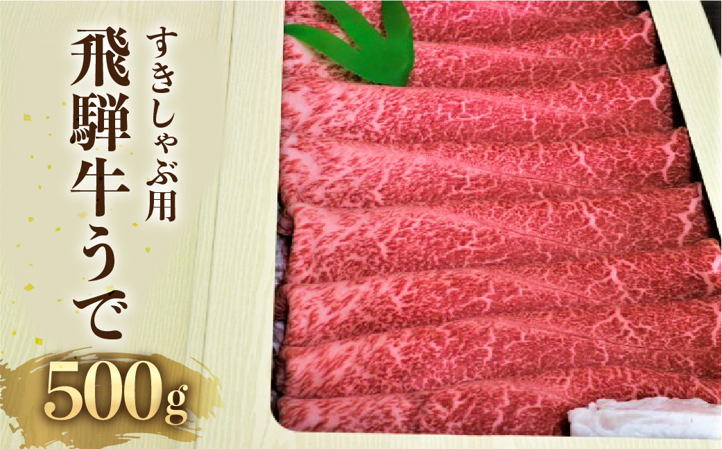 
飛騨牛 ウデ スライス すき焼き しゃぶしゃぶ用　500g 牛肉 和牛 肉 熨斗掛け 御歳暮 ギフト
