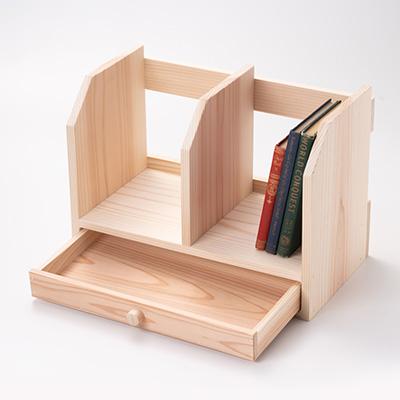 ふるさと納税 津山市 引き出し付き本立て　組み立てキット |  | 01