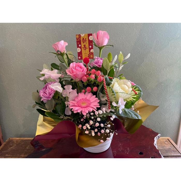 【ふるさと納税】美里町からお届け新年を彩る生花アレンジメント～洋～ | フラワー 植物 プラント 人気 おすすめ 送料無料