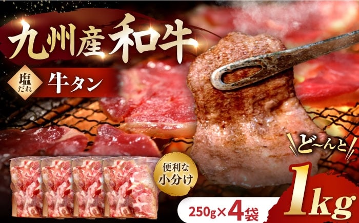 
            国産牛タン【塩だれ牛タン】九州産和牛の牛タン 1kg 国産牛タン （約250g×4パック）長与町/岩永ホルモン [EAX080] 国産 牛肉 和牛 牛 タン 塩だれ牛タン 牛たん塩 塩ダレ 味付き ぎゅうたん ギュウタン 薄切り スライス 味付き 塩 焼肉 焼き肉 冷凍 焼くだけ 簡単調理 小分け 真空
          
