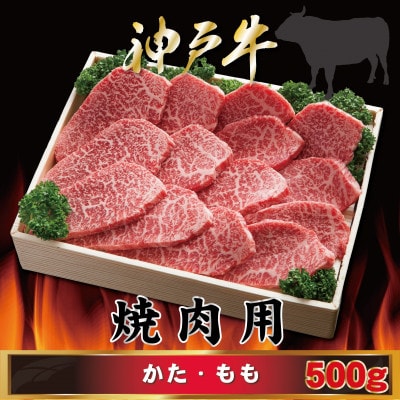 神戸牛 焼肉用 かた・もも 500g AGY2 【2026年4月より順次発送】【配送不可地域：離島】【1682438】