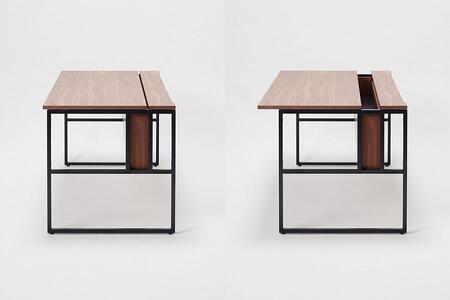 パソコンデスク リモートワーク ウォールナット 120×70 WAAKstation2WN 1207