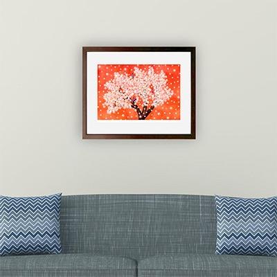 ふるさと納税 綾部市 ＼京都・綾部の癒やし系作家/【絵画】】桜　額装サイズ526mmx412mm |  | 02