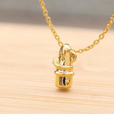 ふるさと納税 山梨県 【縄文アクセサリーDo_goods】K18製　コメ踊る埴輪ネックレス　700-091 |  | 02