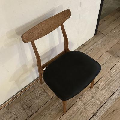 ふるさと納税 富田林市 Cordial Dining Chair BRフレーム オイルレザー 墨ブラック【SWOF】 |  | 01