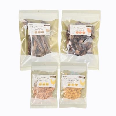 ふるさと納税 佐倉市 [犬用/ドッグフード]人気のおやつセット!ワンちゃん用お肉を使った大好きおやつ4種セット |  | 01