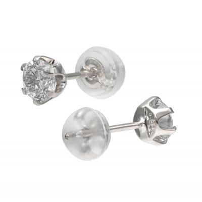 ふるさと納税 甲府市 Pt900 ダイヤモンドスタッドピアス(0.6ct) 40-2377 |  | 02