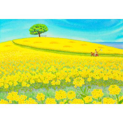 ふるさと納税 川口市 栗乃木ハルミ版画額装品「菜の花日和」 |  | 01