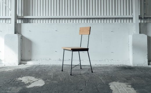 【9月30日〆飛騨牛が抽選で当たる】 SK CHAIR -OAK- チェア 椅子 イス いす アイアン スチール アンティーク レトロ インテリア モダン シンプル スタイリッシュ 鉄製 SIKAKU 岐阜県 大垣市