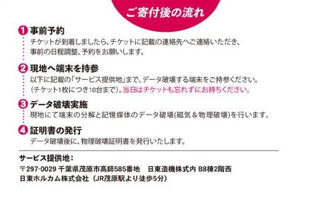 パソコン・タブレット・スマートフォン データ破壊サービス (10台)　※破壊証明書ハッシュ値登録サービス付き MBAG013