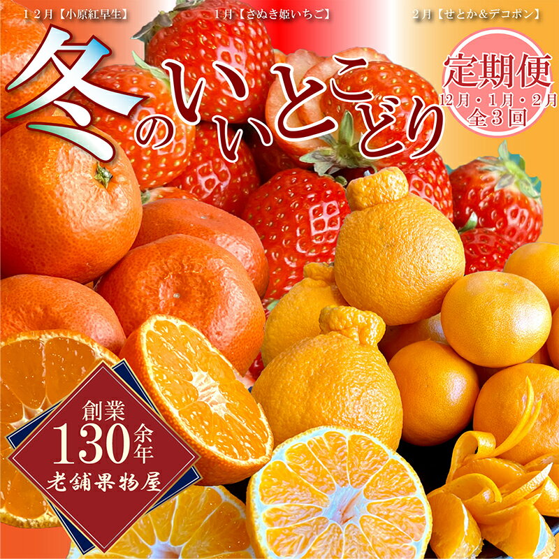 【ふるさと納税】 定期便 3回 冬のフルーツ いいとこどり定期便 みかん 蜜柑 柑橘 苺 いちご せとか デコポン 不知火 果物 詰合せ セット フルーツ ふるさと納税定期便 ふるさと納税フルーツ ふるさと納税 送料無料 ギフト 贈答 家庭用