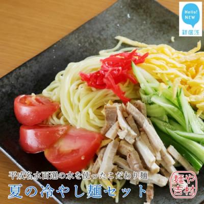 ふるさと納税 新居浜市 【期間:9月末まで】平成名水百選の水を使った製麺所こだわり麺 夏の冷やし麺セット 冷凍【麺や吉村】
