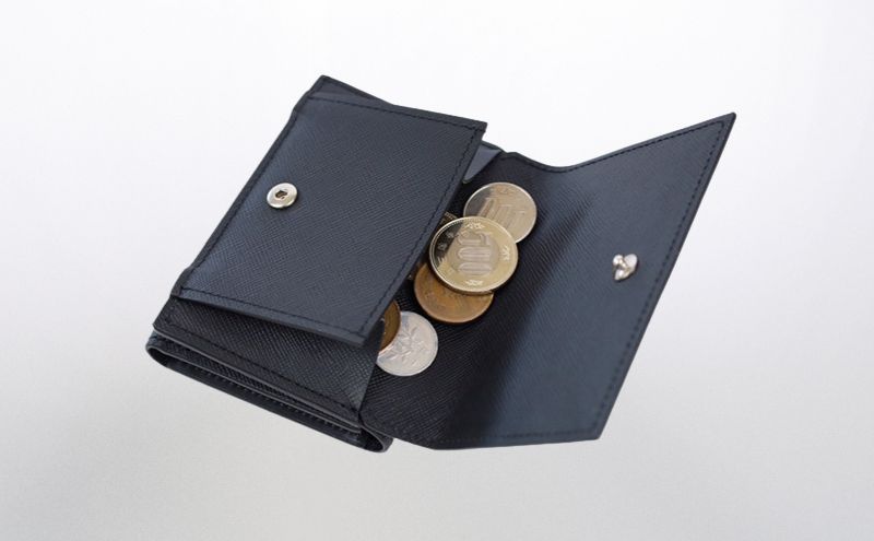 防水革 三つ折り財布 ブラック ベージュ ブルー ピンク オレンジ ネイビーグリーン レザー ユニセックス 財布 ウォレット 本革 日本製 職人手づくり 姫路市 兵庫県