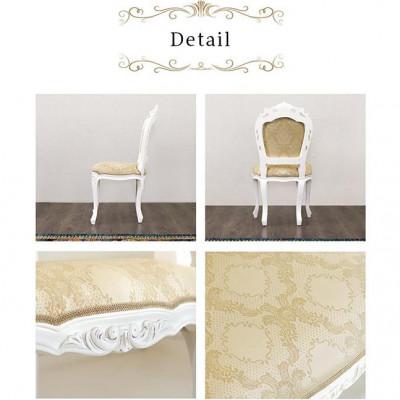 ふるさと納税 海南市 フランシスカ アンティーク調 肘付き木製チェア ホワイト sb92175 |  | 02