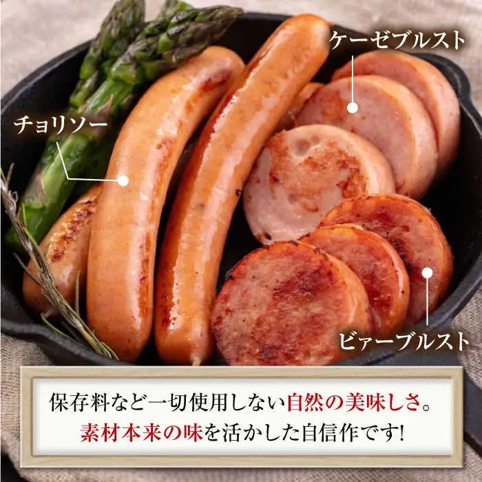 【全2回定期便】ソーセージ 3種セット ウインナー フランクフルト ハム ブロック 手作り 食べ比べ 詰め合わせ 冷蔵配送 北海道 [AJAI031]