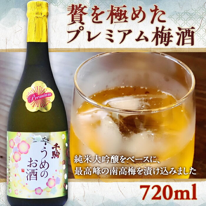 【ふるさと納税】贅を極めたプレミアム梅酒 720ml 酒 お酒 千駒酒造 ギフト 贈り物 F21R-552