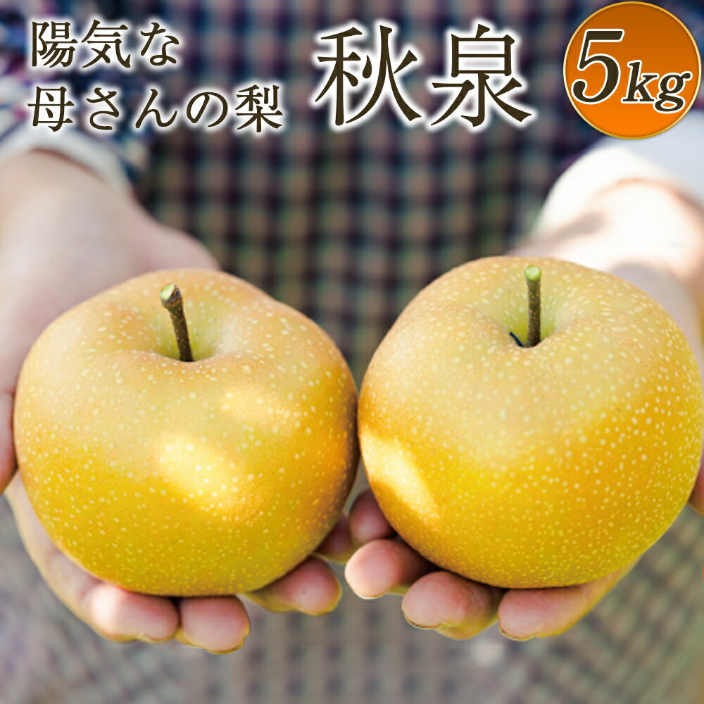 【ふるさと納税】【数量限定・期間限定】 陽気な母さんの梨 R7年産 「秋泉」 5kg 【125P3401】 なし ナシ 秋泉 大玉 甘い 高糖度 季節 数量限定 大館市 秋田県 陽気な母さんの店 送料無料 ギフト フルーツ 果物 和梨