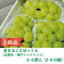 【ふるさと納税】岡山県産 【2024年発送】瀬戸ジャイアンツ(皮丸ごとぱっくん)上級品3-5房入/計2.0kg~【1453552】