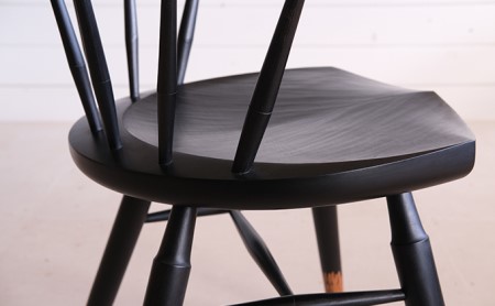 木工yamagen Crescent chair［black］