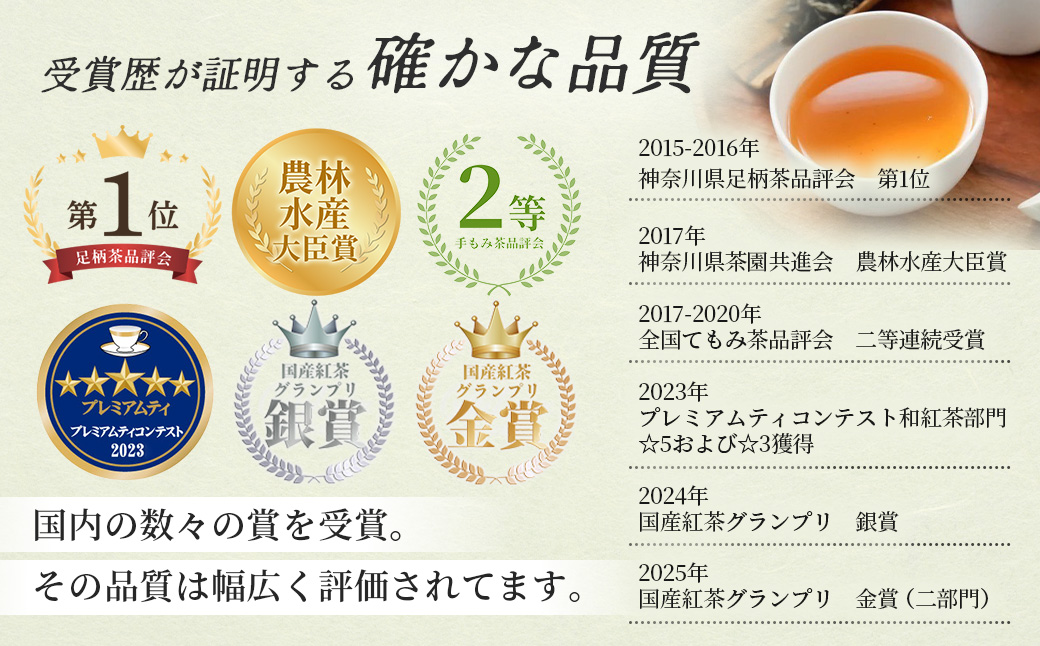 009-31日本茶 彩り5種セット（玄米茶、ほうじ茶、和紅茶、高級煎茶、美発酵茶）