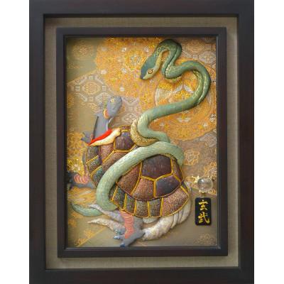 ふるさと納税 野田市 押絵伝統工芸品　玄武　大 |  | 01