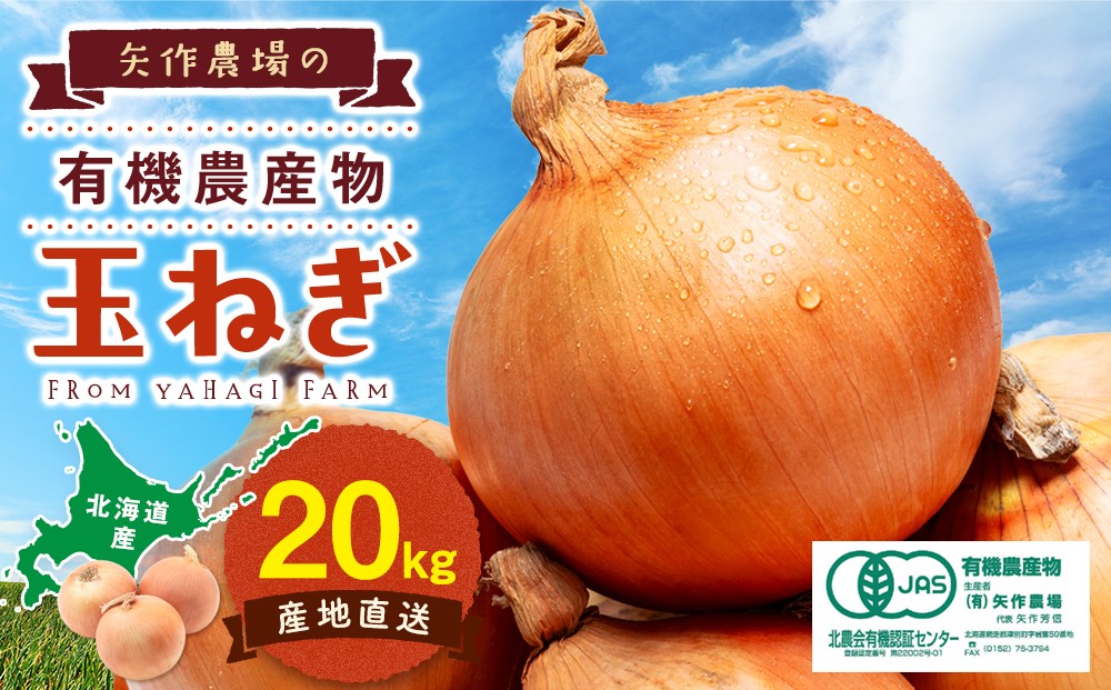 
                  【先行受付】R8年産 有機栽培玉ねぎ 20kg | 北海道津別町 
                