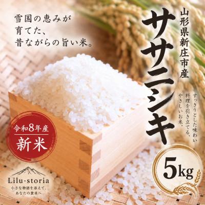 ふるさと納税 新庄市 新米　令和8年産 ササニシキ(精米)5kg 山形県産