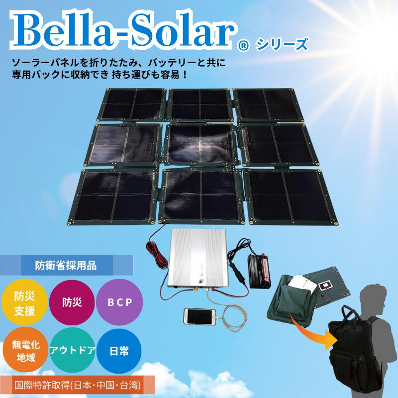 【ふるさと納税】折り畳み式ソーラーパネルと蓄電池【nanoGrid】　防災グッズ・防災用品