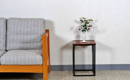 〈創業明治2 年、田中家具謹製〉けやきのサイドテーブル 1 段 #1【田中家具】