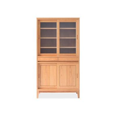 ふるさと納税 旭川市 旭川家具 MUKU工房オリジナル ムク ダイニングキャビネット チェリー_03232